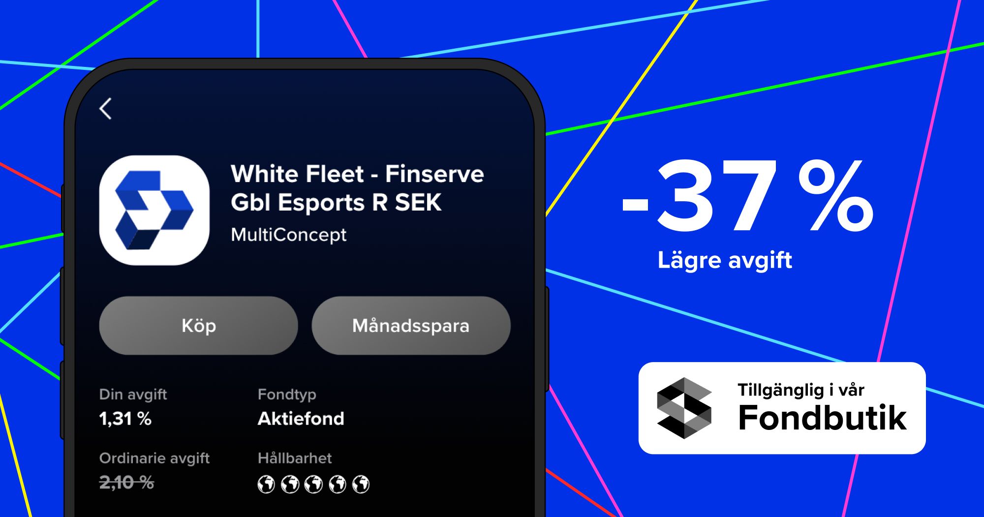 Nytt i fondbutiken: White Fleet - Finserve Global Esports R SEK