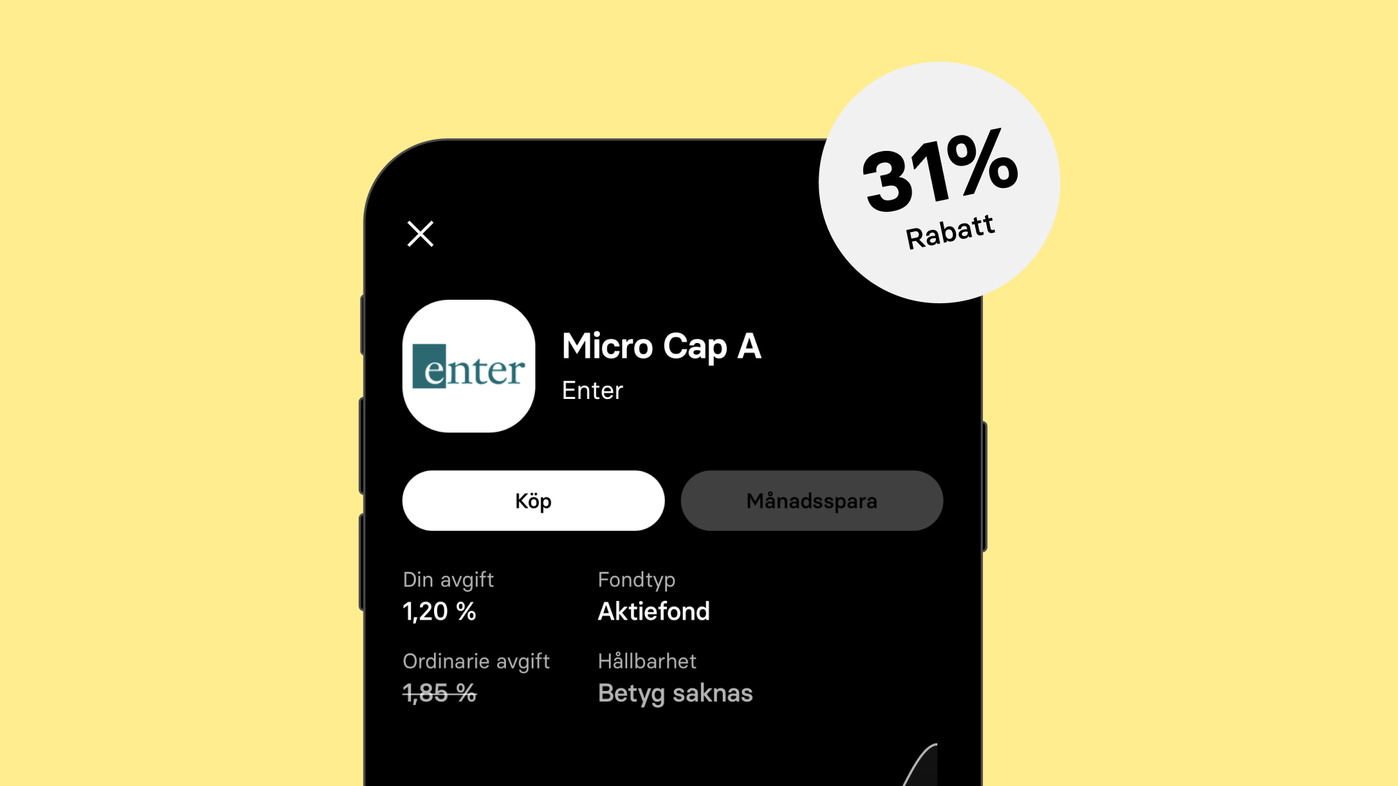 Nytt i fondbutiken: Enter Micro Cap